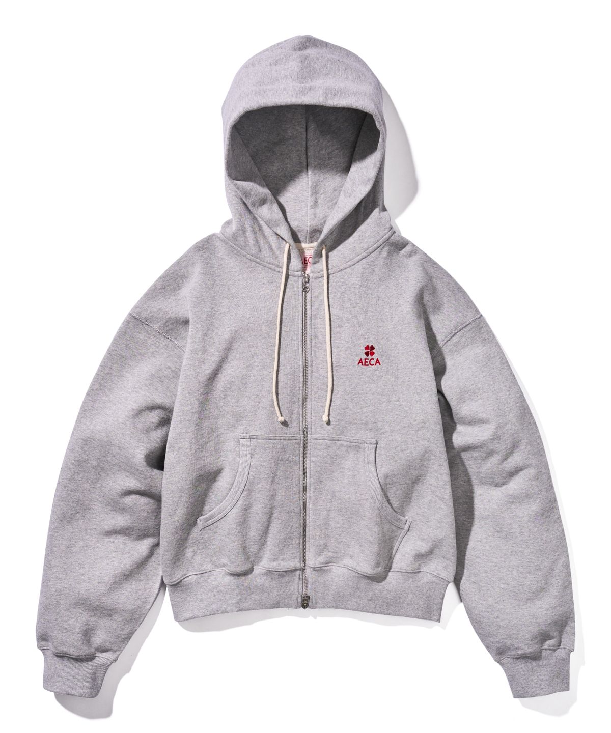 에이카화이트(AECA) EVERYDAY AECA CLOVER ZIP UP HOODIE-GREY