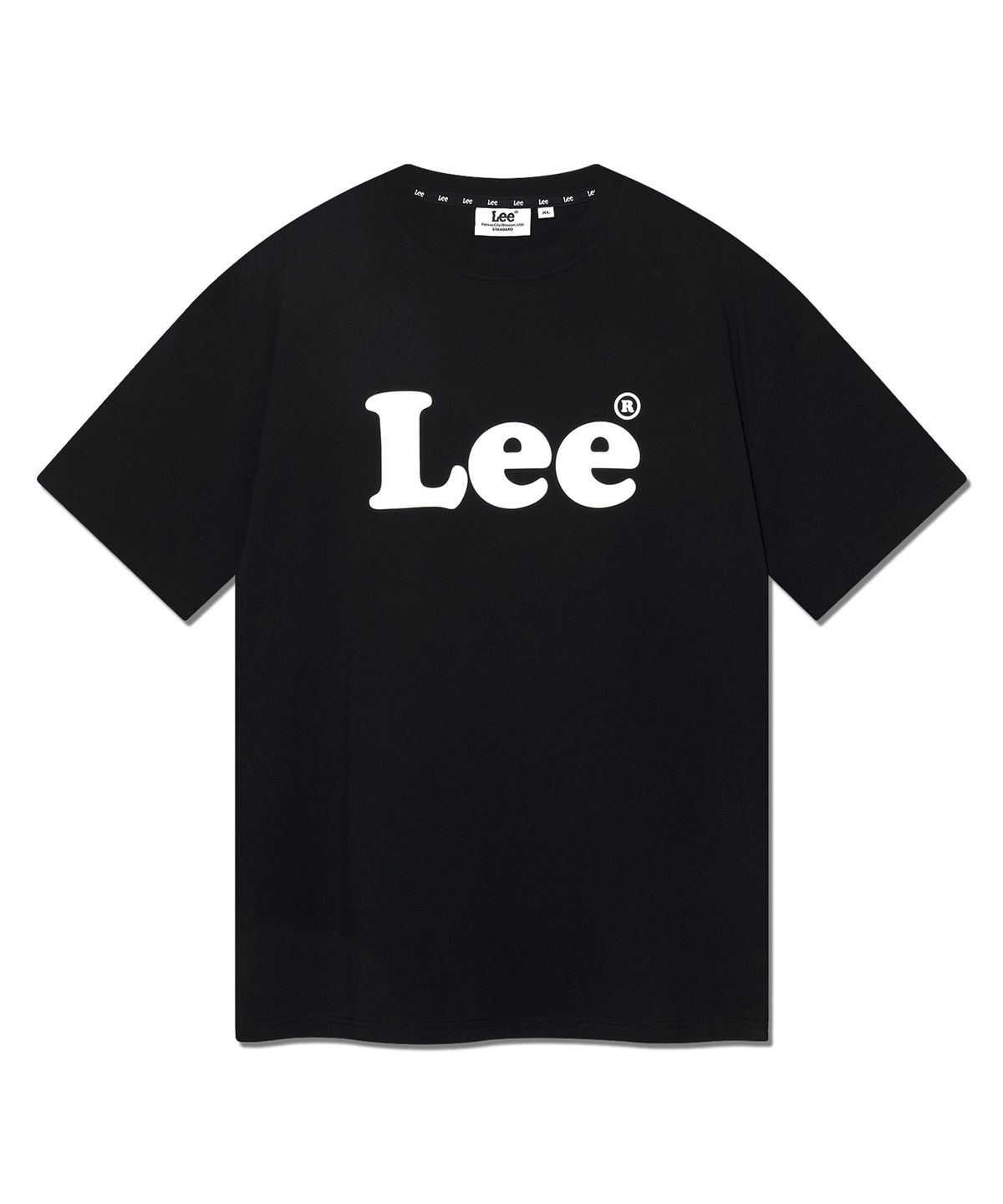리(LEE) 빈티지 로고 티셔츠 블랙