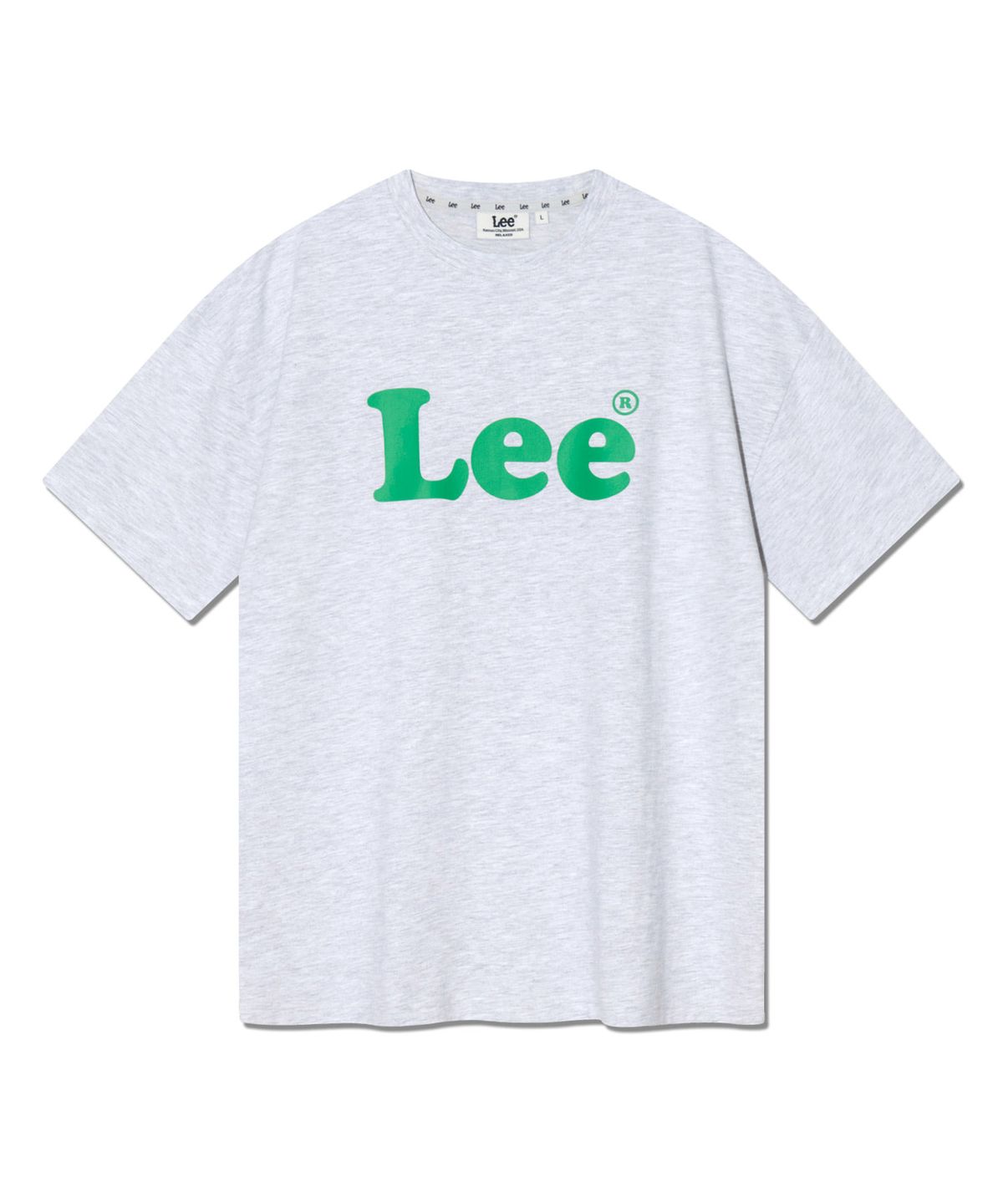 리(LEE) 빈티지 빅 로고 티셔츠 라이트 그레이