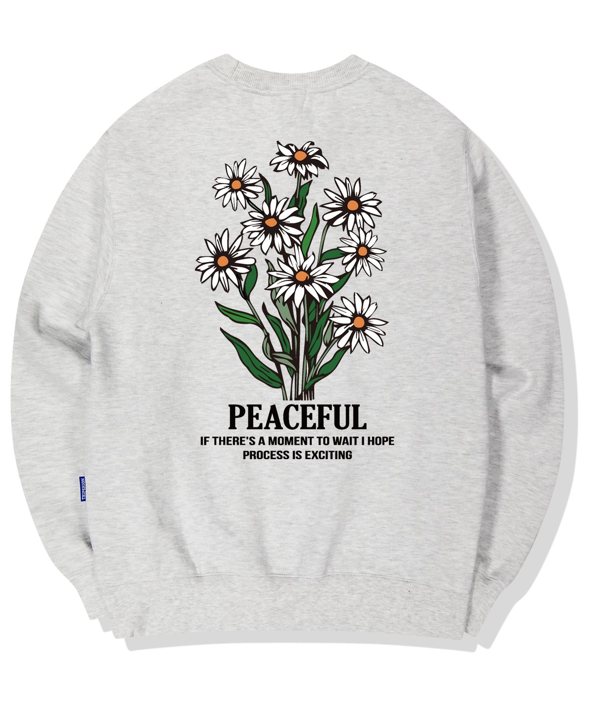 트립션(TRIPSHION) DAISY BUNDLE GRAPHIC 크루넥 - 화이트