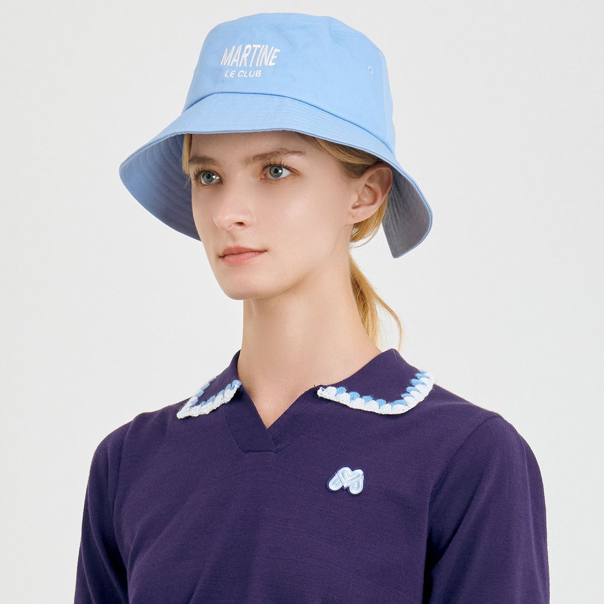마틴골프(MARTINE GOLF) Velcro Strap Bucket Hat_S/Blue