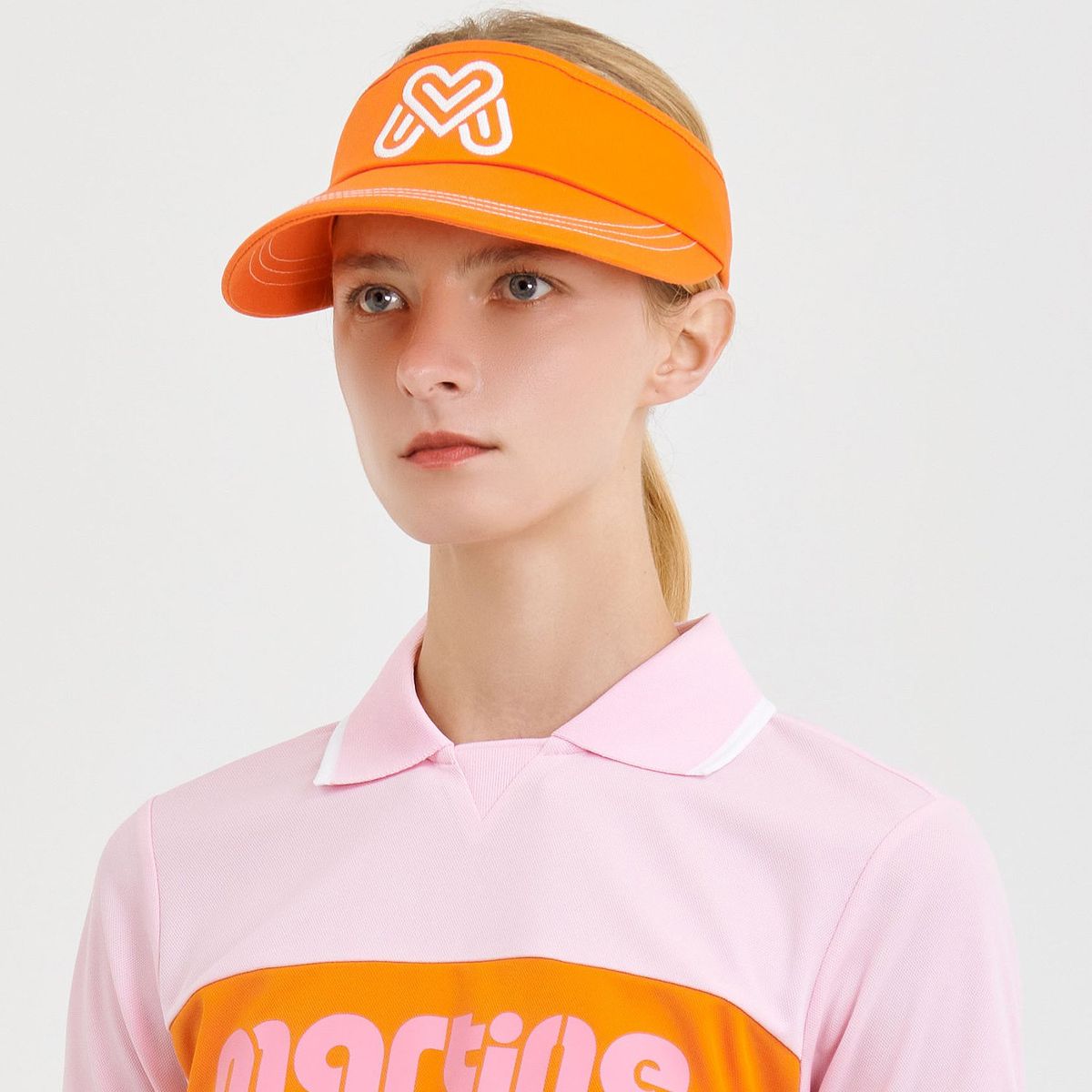 마틴골프(MARTINE GOLF) Wide Brim Sunvisor_Orange