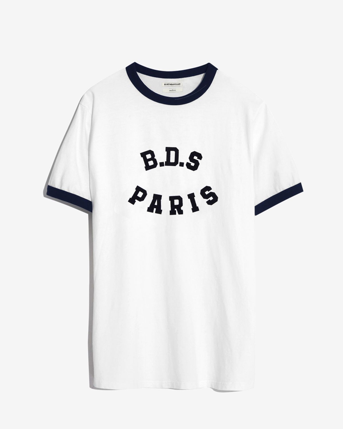 벌스데이수트(BIRTHDAYSUIT) RINGER T-SHIRT (OFF WHITE)