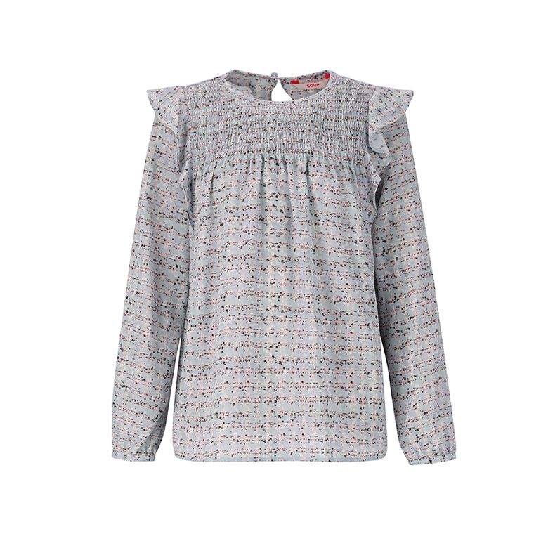 셔링넥 프릴 블라우스(SZ2LS32)