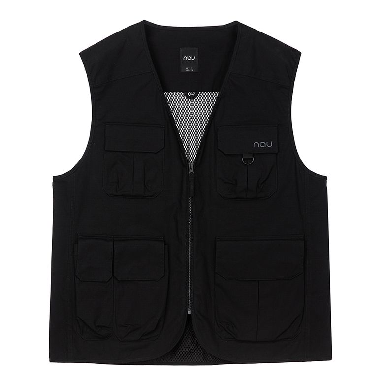 봄 립스탑 포켓 베스트 Black
