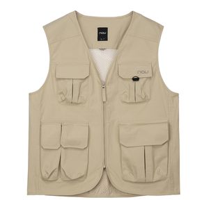 봄 립스탑 포켓 베스트 Beige