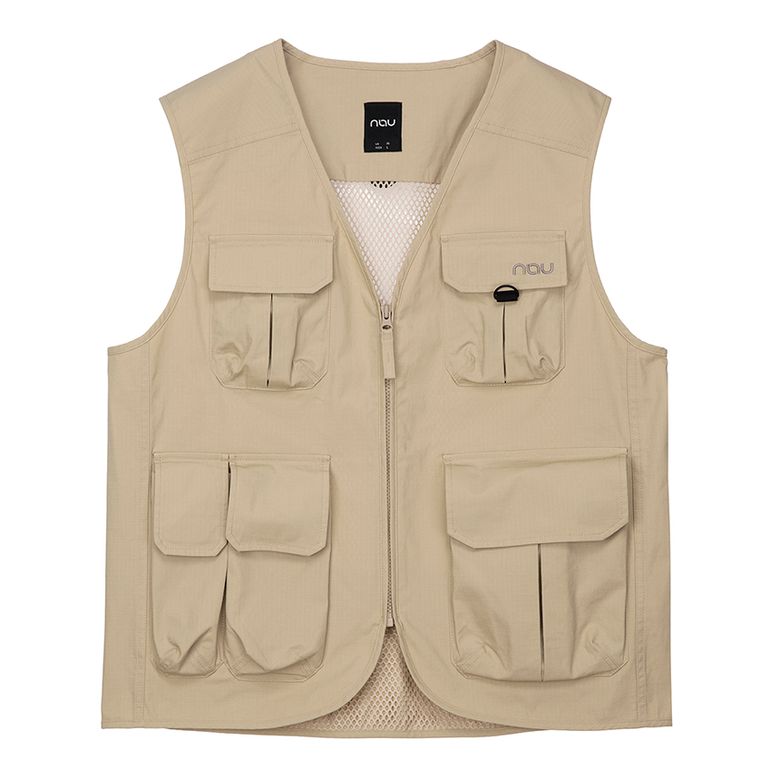 봄 립스탑 포켓 베스트 Beige