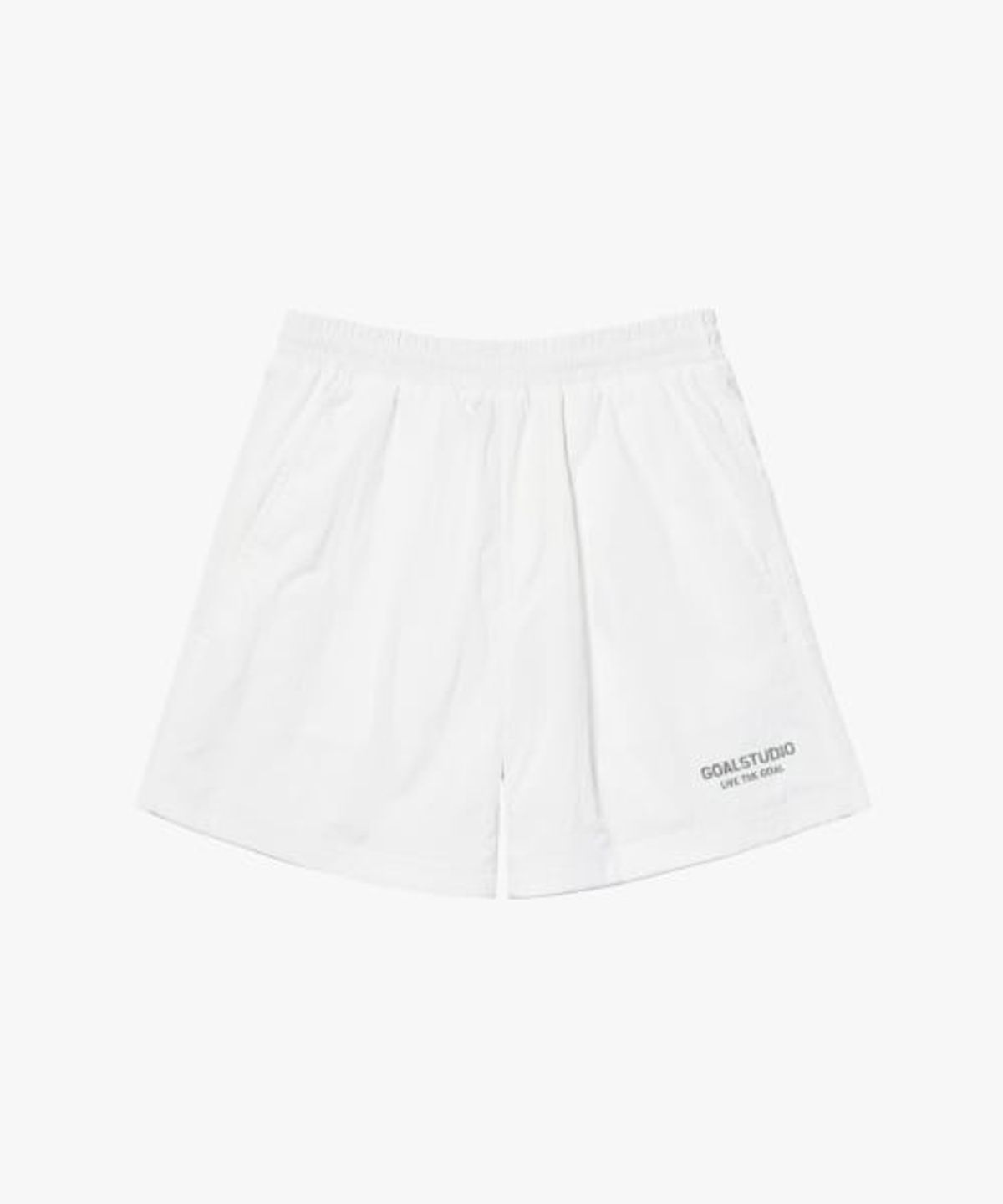 골스튜디오(GOALSTUDIO) ESSENTIAL WOVEN SHORTS-WHITE