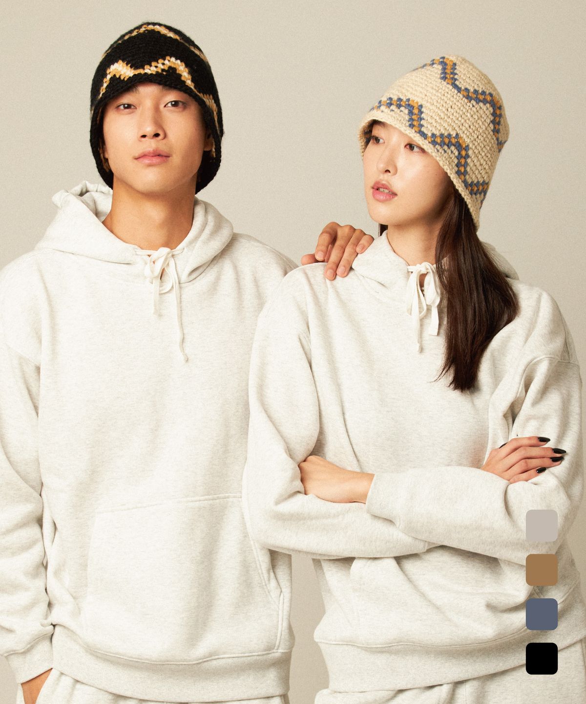 티엔피(TNP) TTTFAACU71_HANDMADE KNIT BEANIE BUCKE_VR2