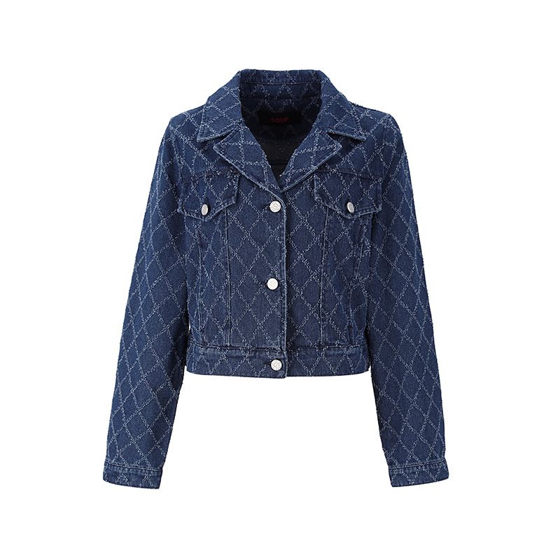 MUSINSA公式 | SOUP ショートカラー スクラッチ デニムジャケット(SZ3DJ30)