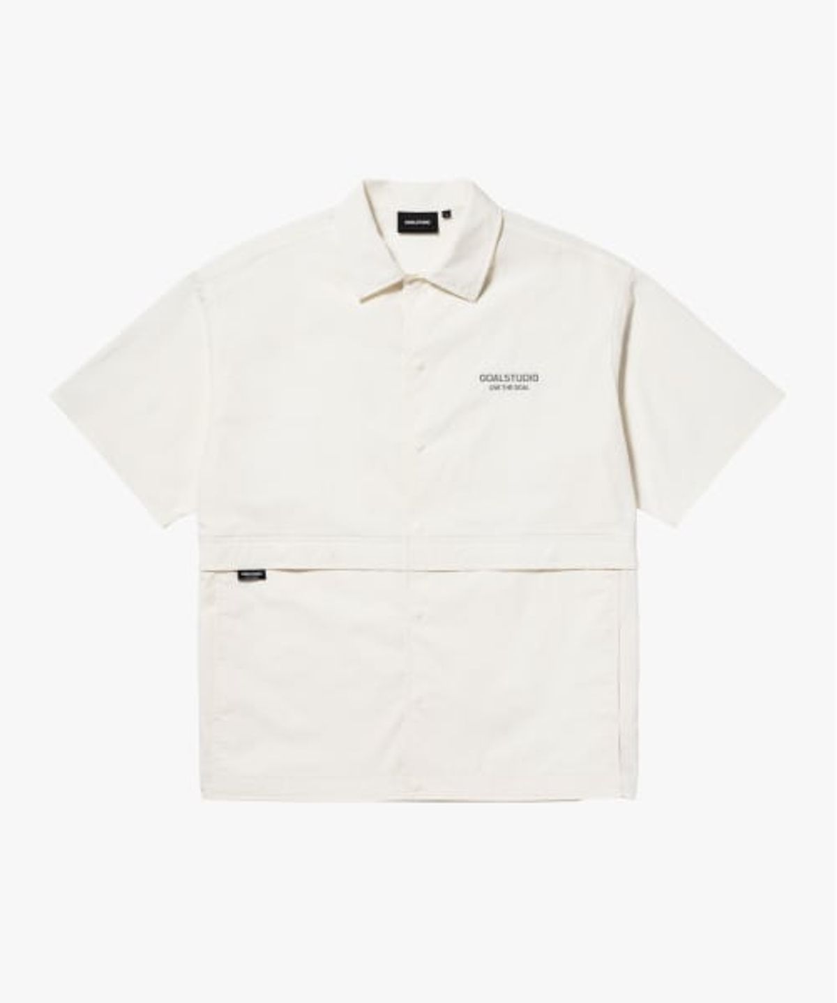 골스튜디오(GOALSTUDIO) STRETCH NYLON SHIRTS-WHITE