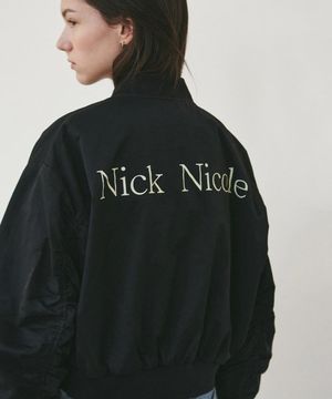 NICOLE VOLUME BOMBER BLOUSON_BLACK