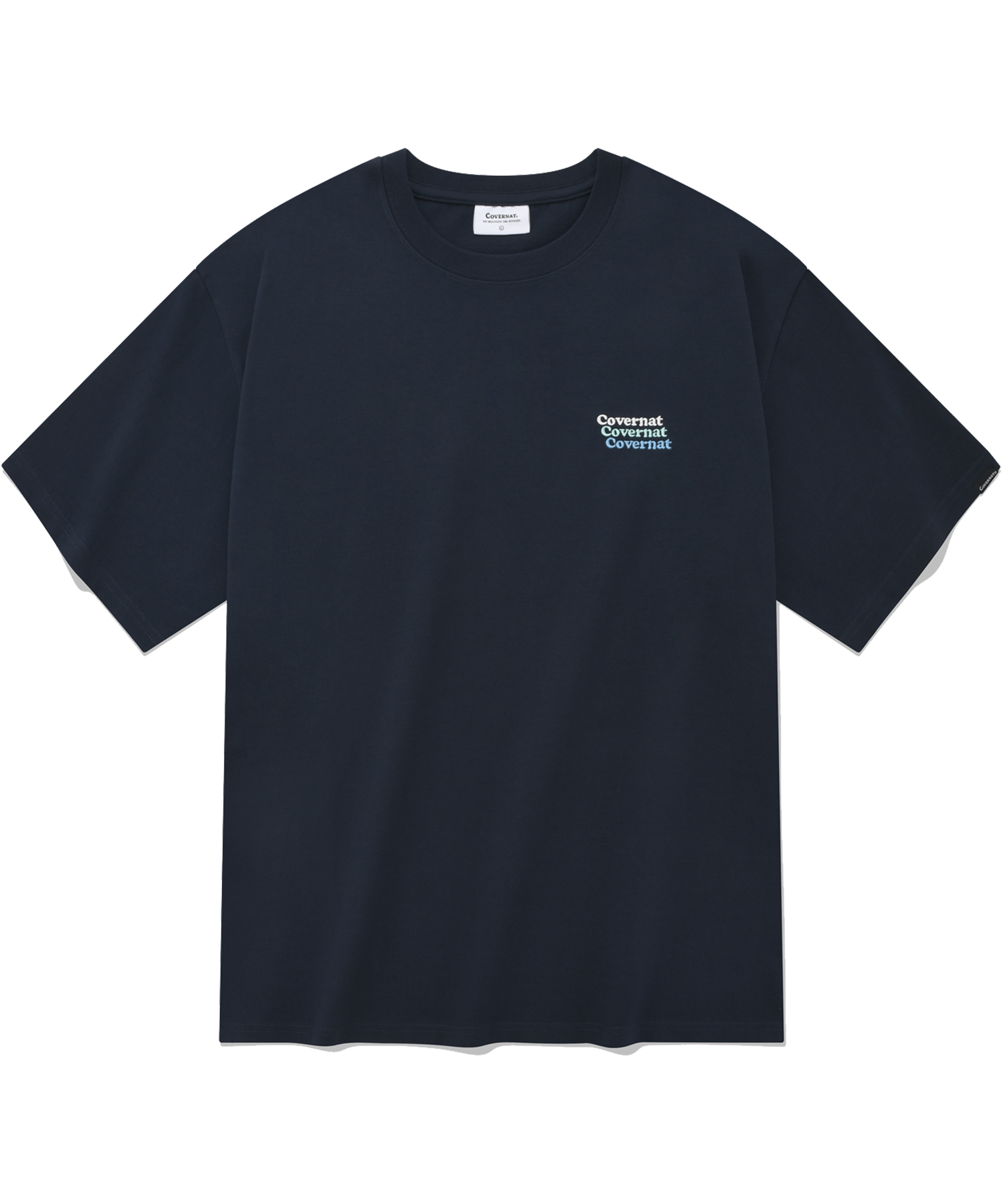MUSINSA公式 | COVERNAT Multi Logo T-Shirt Navy