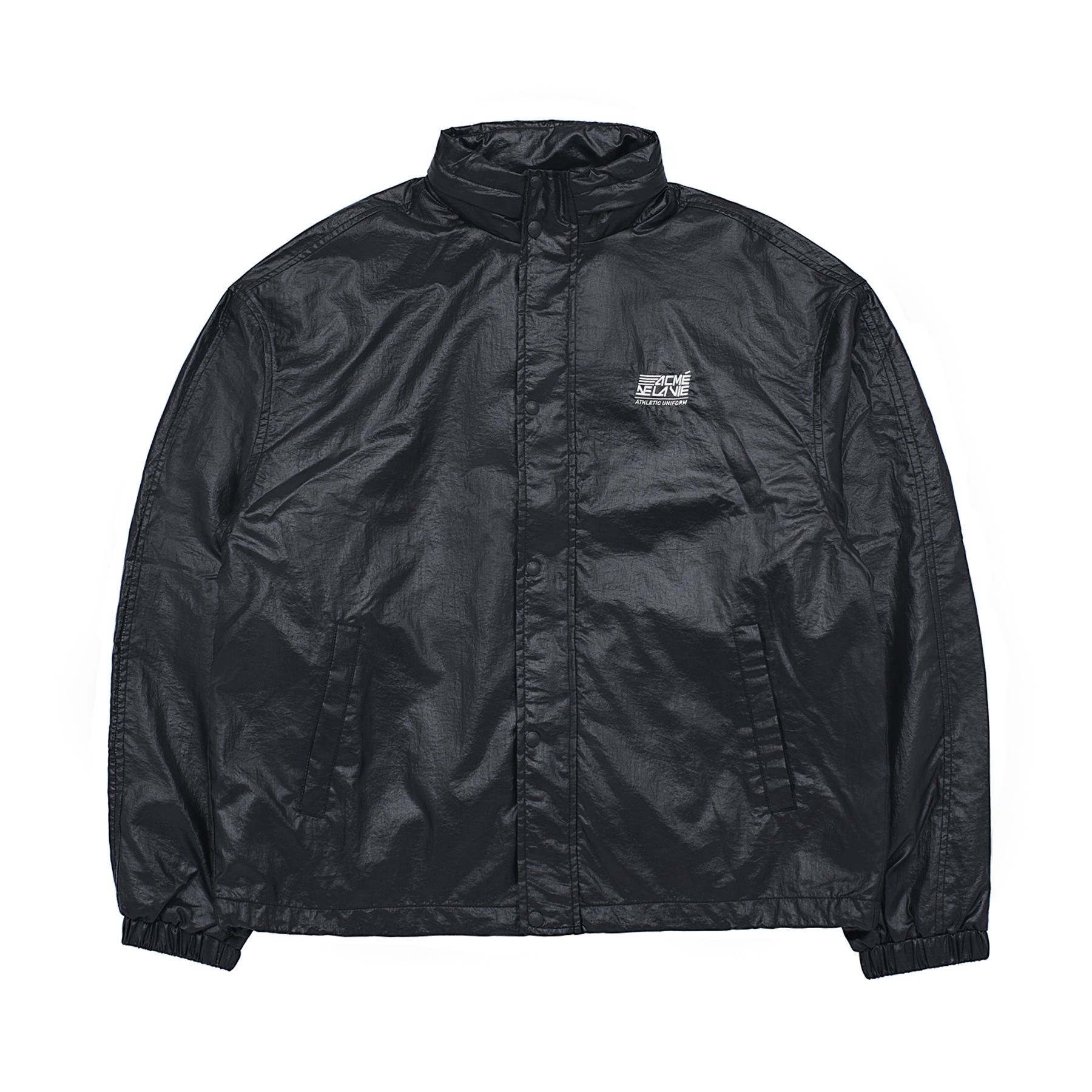 MUSINSA | acmé de la vie ADLV GLOSSY WOVEN SET UP JACKET BLACK
