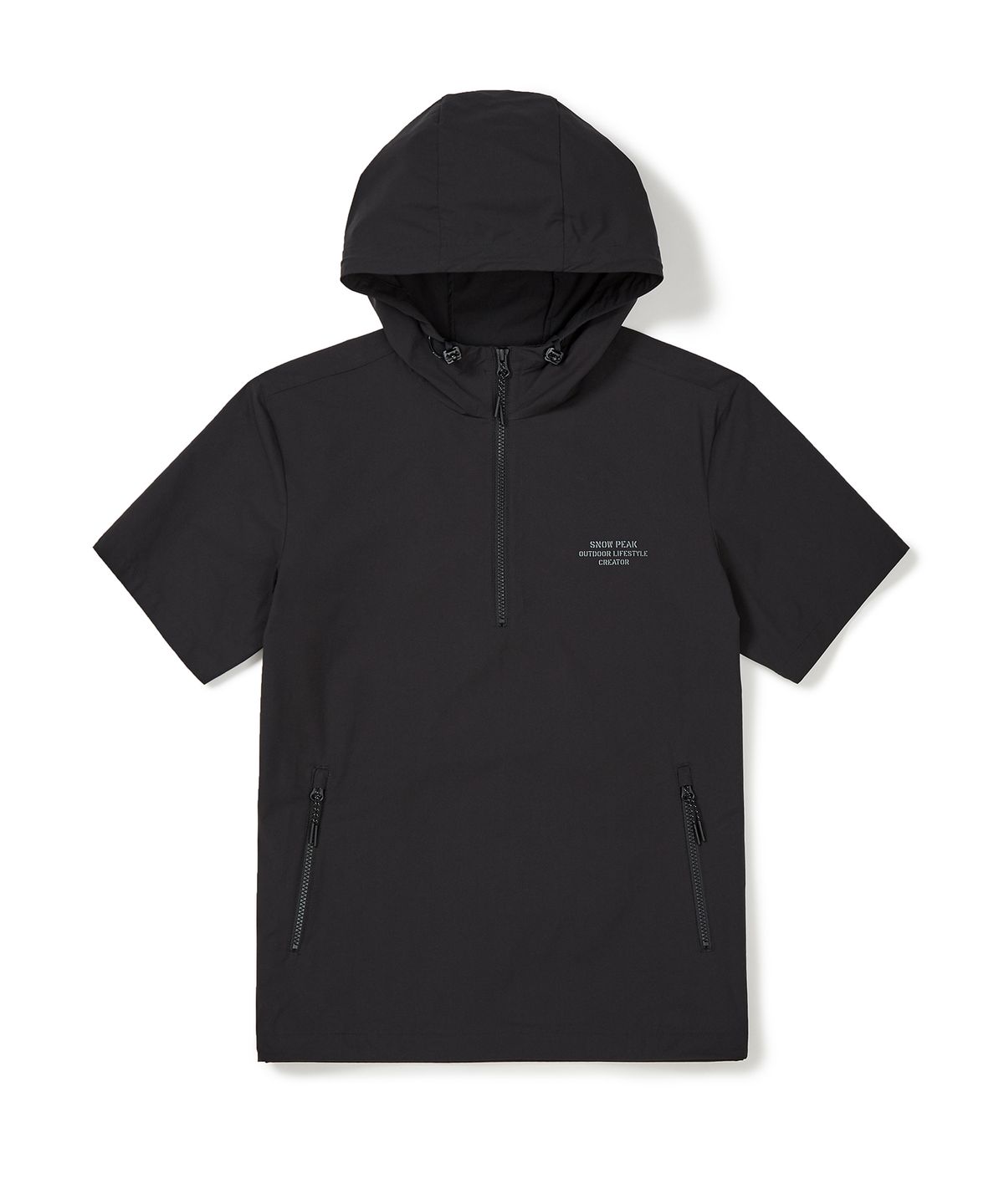 스노우피크 어패럴(SNOWPEAK APPAREL) 프로 반팔 후드 아노락 Dark Charcoal (S23MMTAN30)