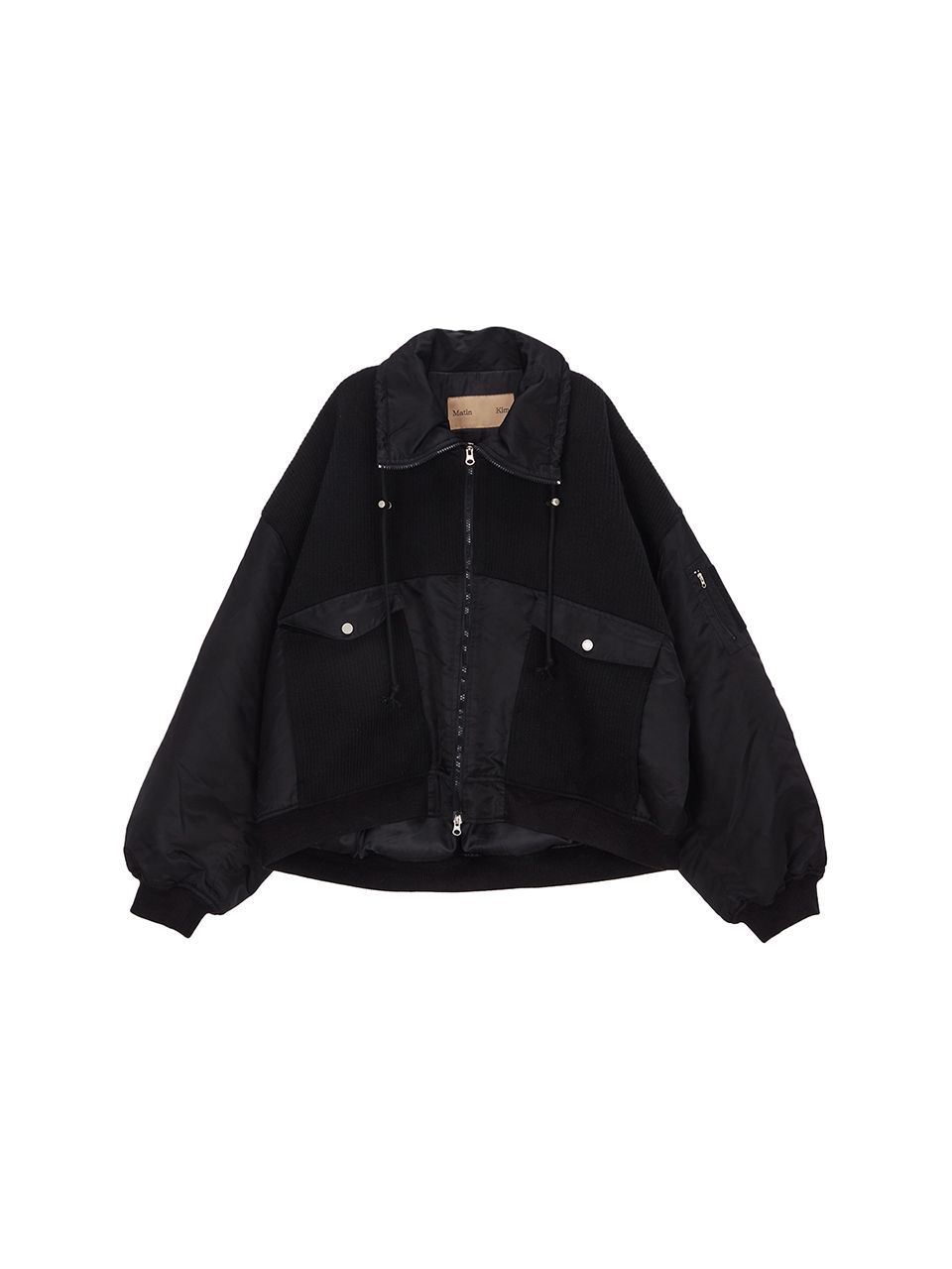 MUSINSA公式 | MATIN KIM UTILITY KNIT Jacket FOR MEN IN BLACK