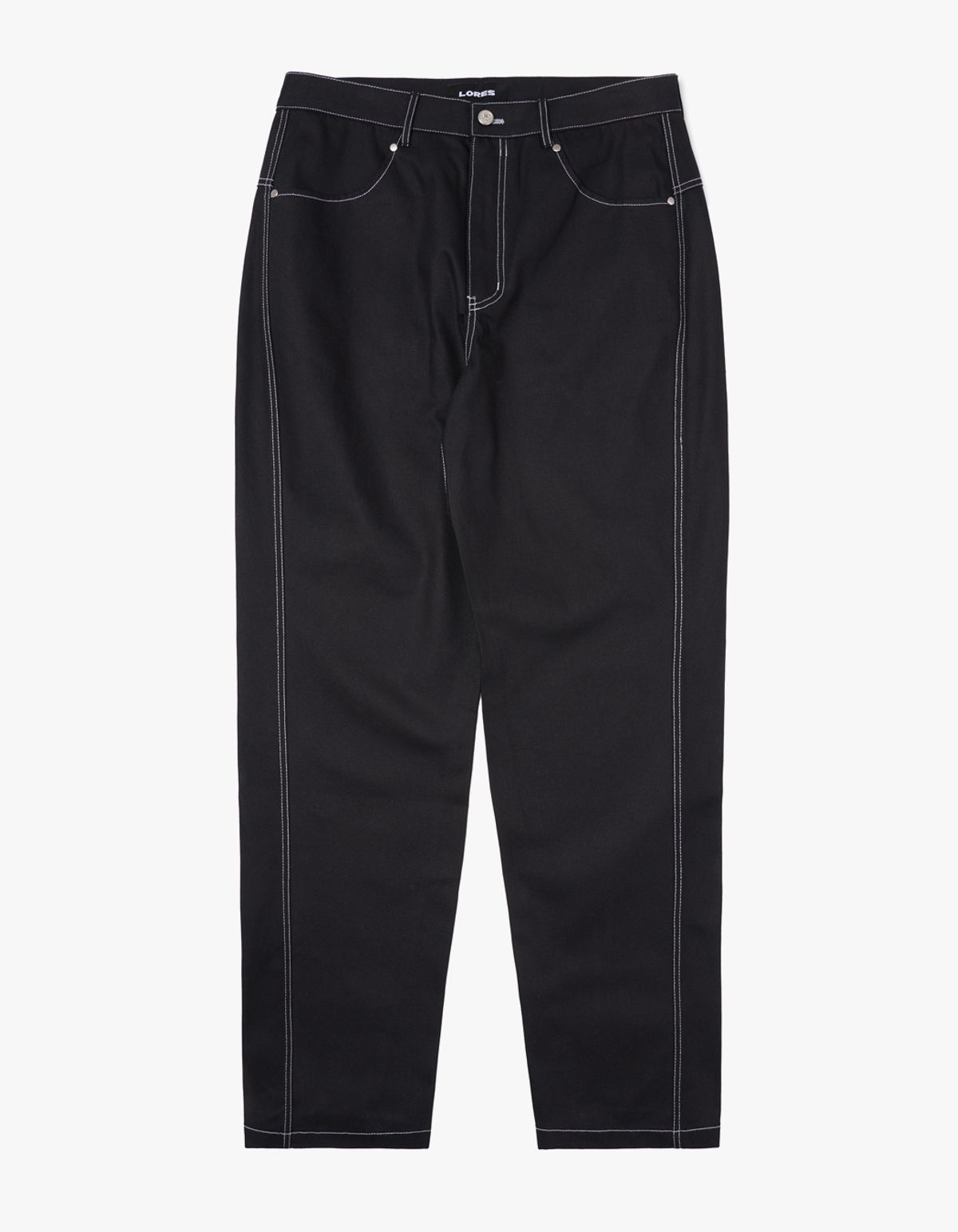 로어즈(LORES) Twisted Leg Trousers - Black