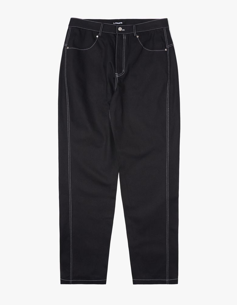 Twisted Leg Trousers - Black