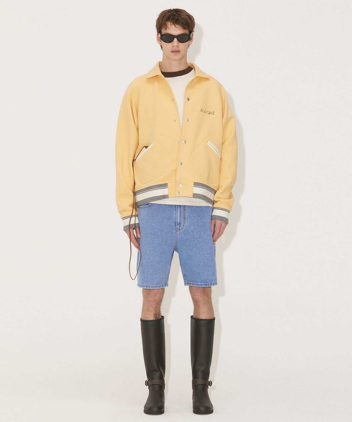 노앙(NOHANT) UNIVERSITE STADIUM JACKET YELLOW