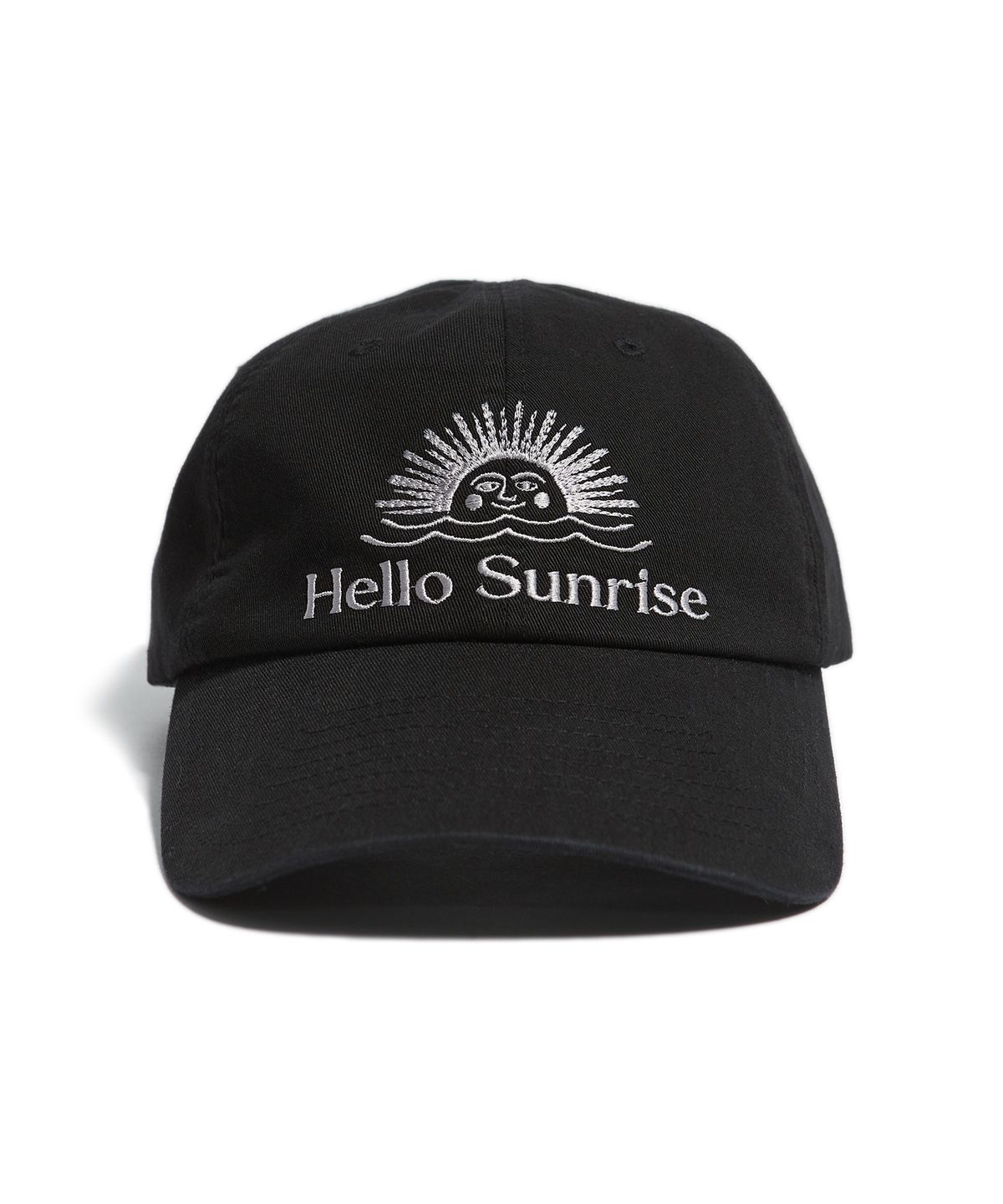헬로 선라이즈(HELLO SUNRISE) Washed OG Logo Ball Cap (Black)