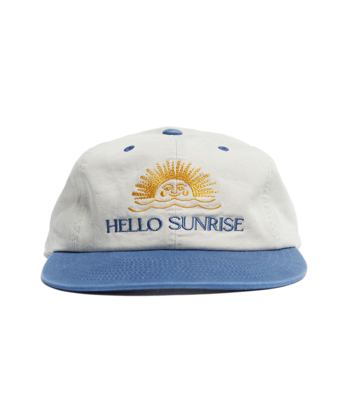 헬로 선라이즈(HELLO SUNRISE) Two Tone Washed OG Logo 6panel Cap (Beige & Vintage Blue)