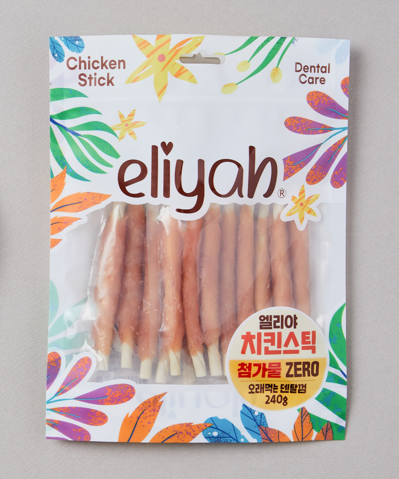 [3pack] 치킨 스틱 강아지 간식 치석제거  껌 240g