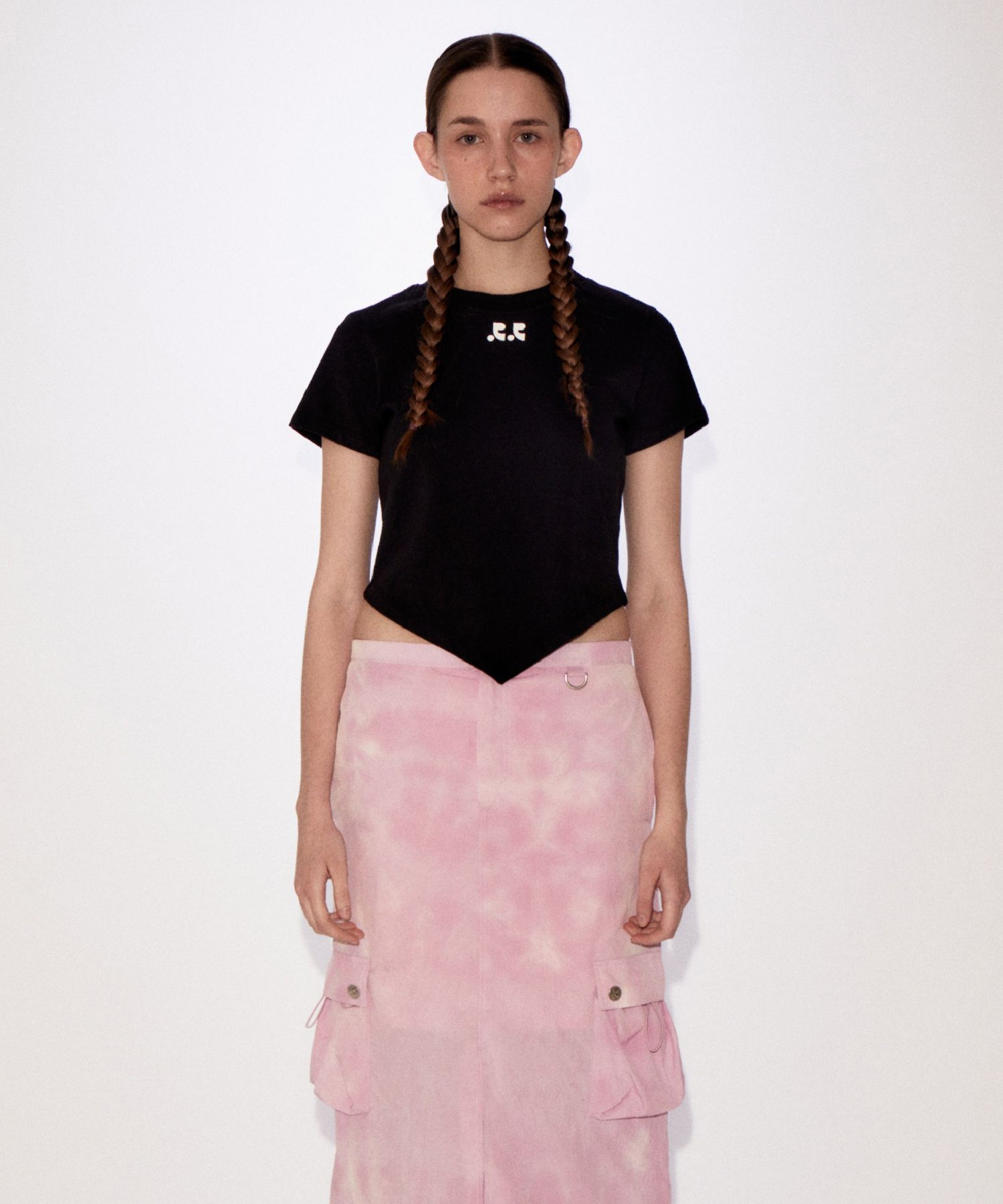 MUSINSA | REST&RECREATION RR ARROW POINT COTTON T SHIRT BLACK