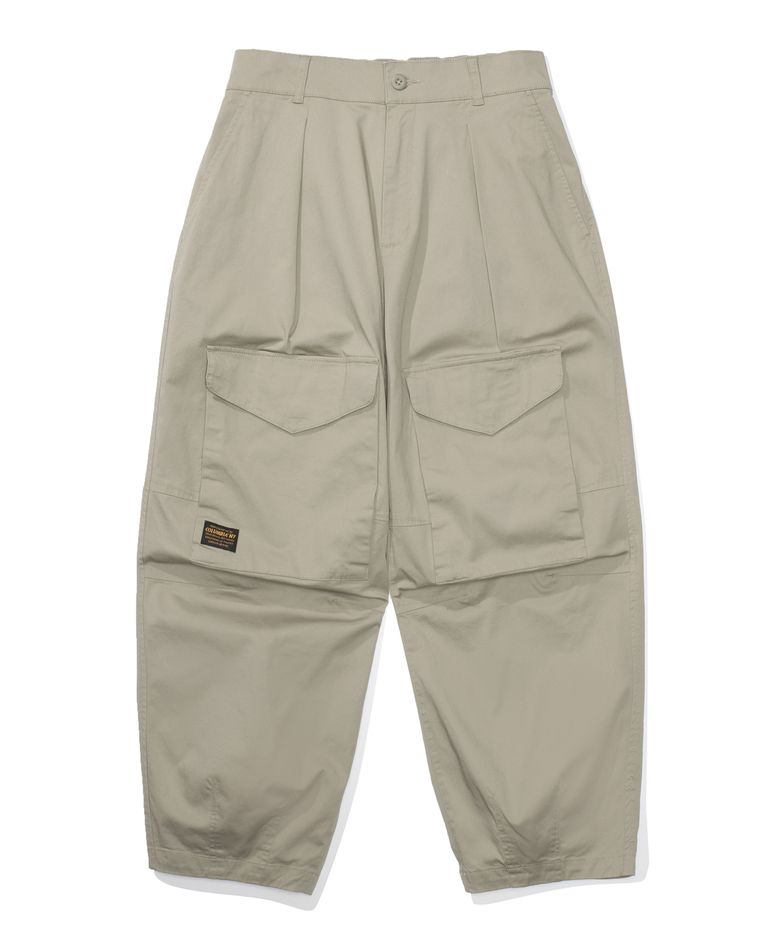 MIL-LABEL POCKET WIDE FIT BALLOON PANTS 헤리티지베이지