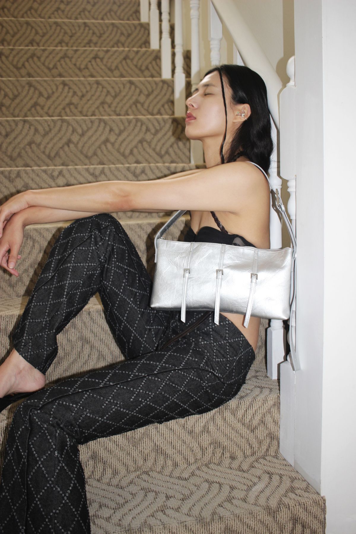 콜로신스(COLOCYNTH) Raspail Square Bag Silver