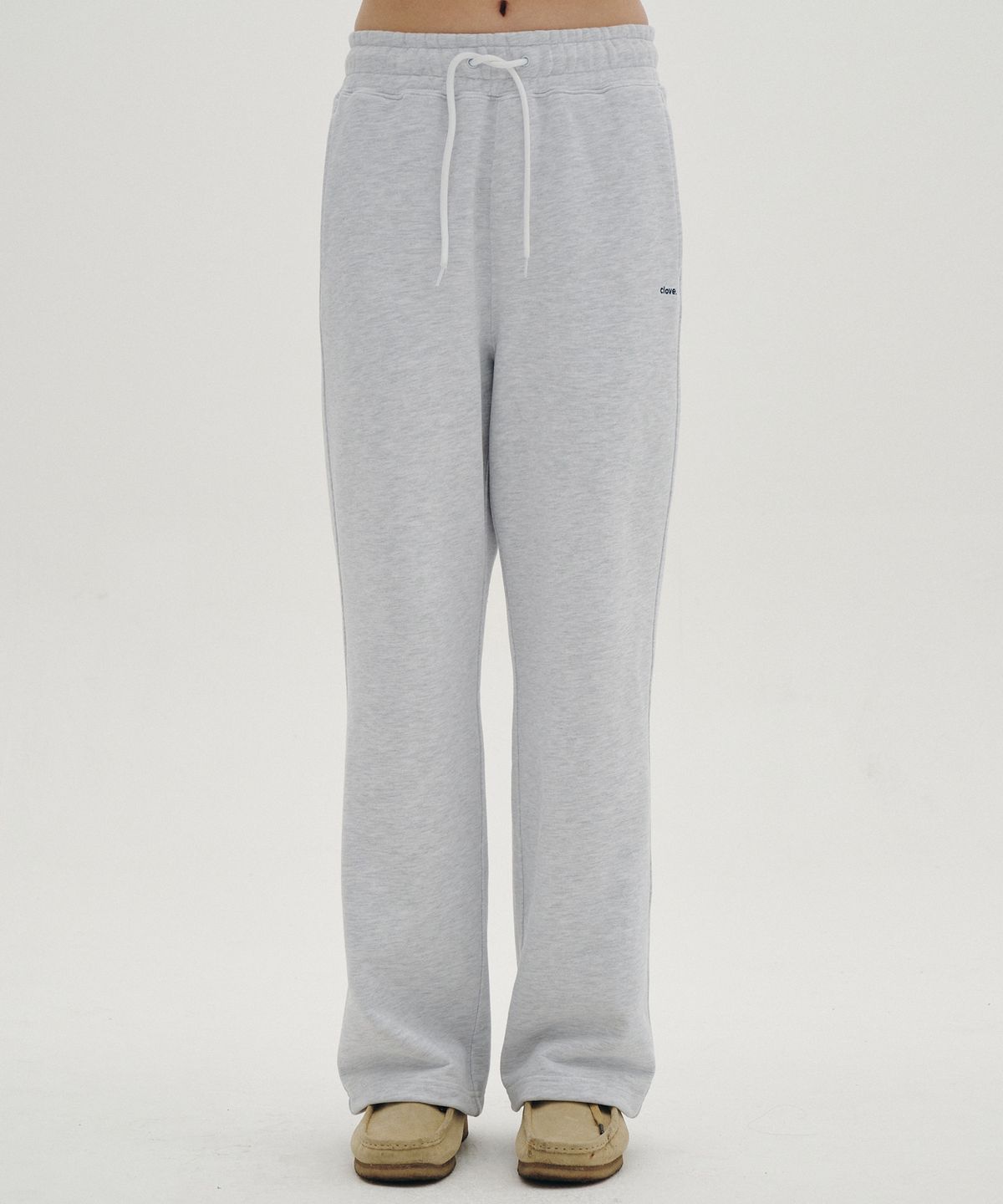 클로브(CLOVE) [23SS clove] New Active Straight Sweat Pants_Women (Light Grey)