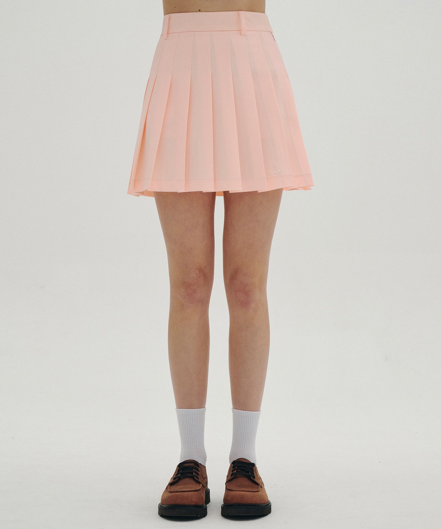 [Clove]★Basic Pleated Skirt MUSINSA | CLOVE [23SS clove] Basic Pleated Skirt (Coral)