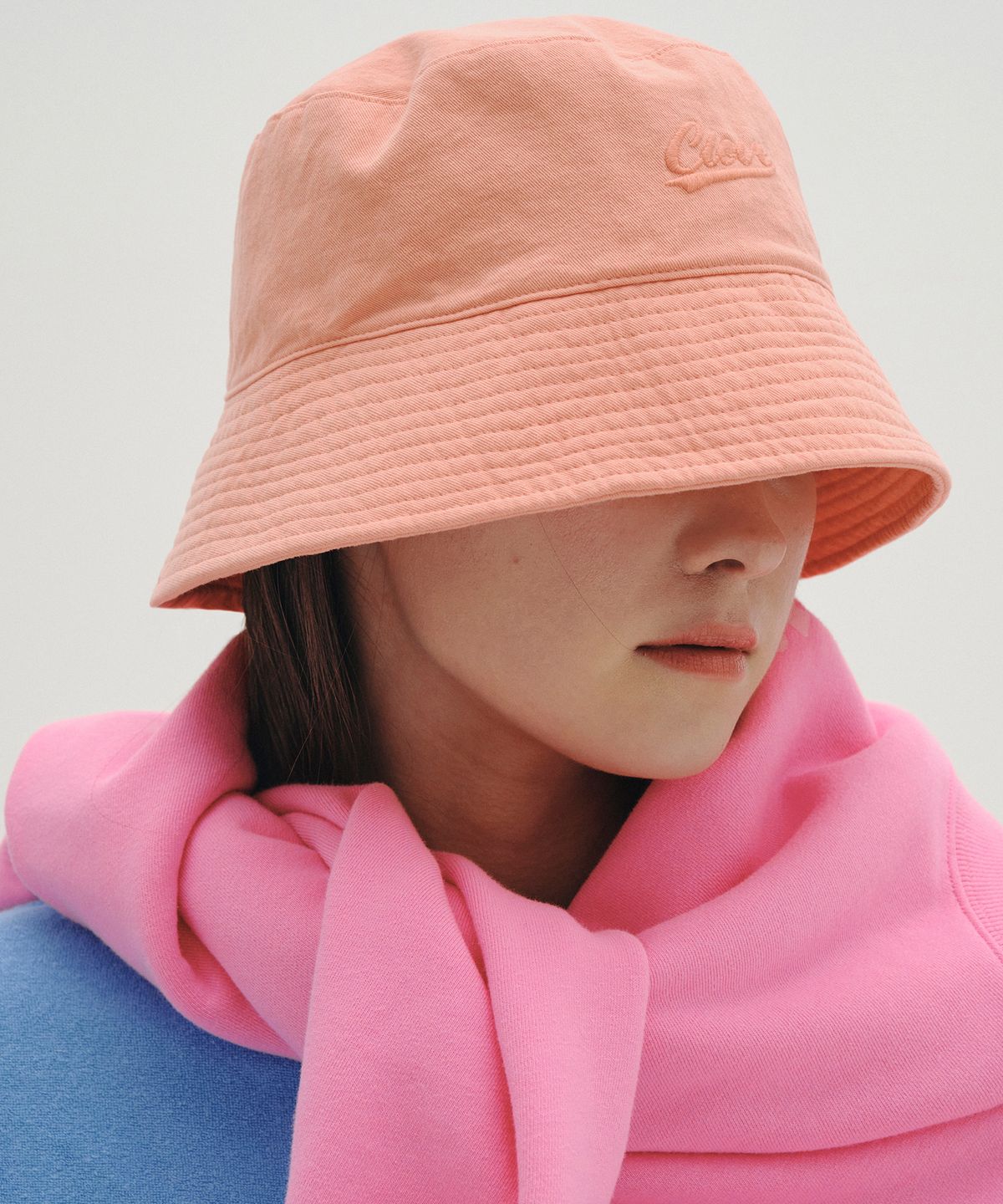 클로브(CLOVE) [23SS clove] Basic Logo Bucket Hat (Orange)