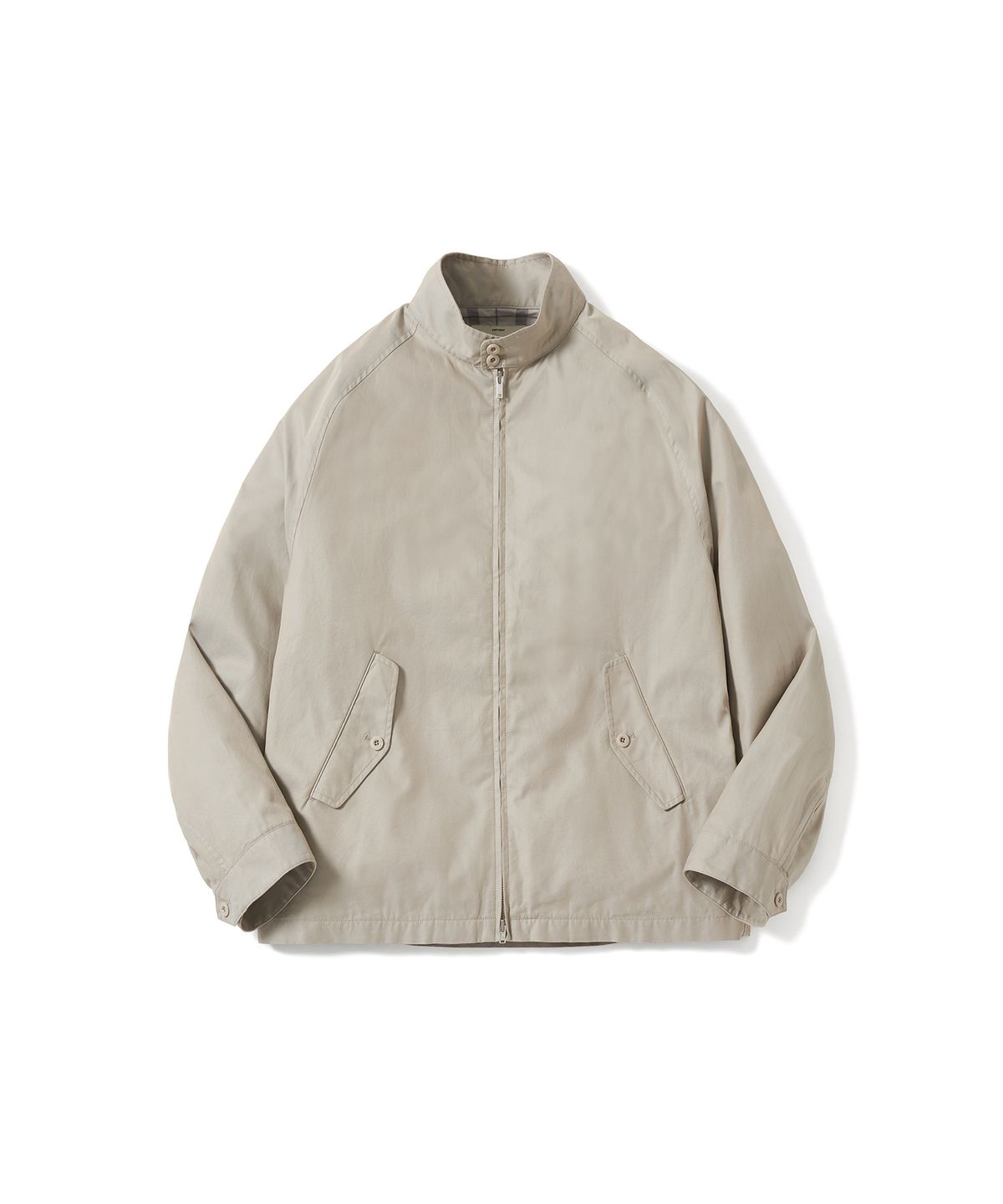 포터리(POTTERY) Cottom Harrington Jacket Supima Cotton 60/2 High Density Twill Cloth Washer Finish (Beige Sax)