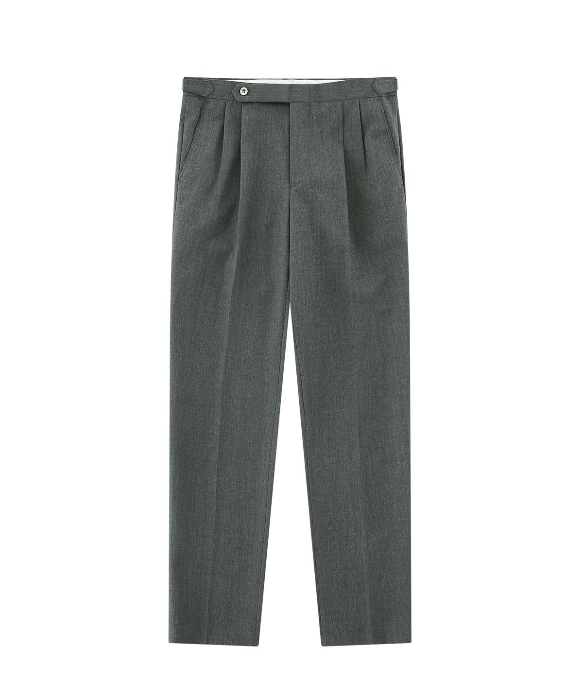 벨리프(BELLIEF) 23SS Wool soft two tuck adjust pants (Gray)