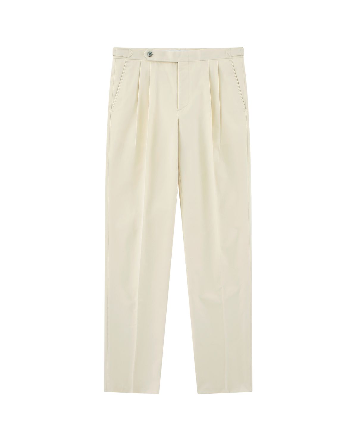 벨리프(BELLIEF) Essential Gaberdine cotton 2Pleats Easy chino (ECRU)