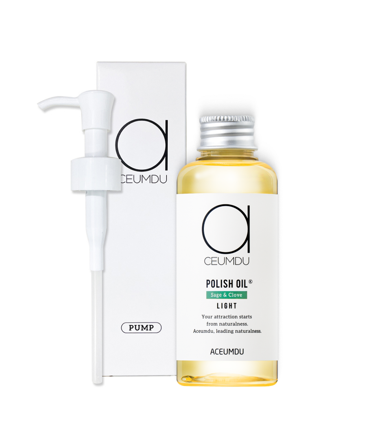 아큼두(ACEUMDU) [웨트헤어/얇은모] 폴리쉬 헤어오일 라이트 150ml (+펌프 증정)