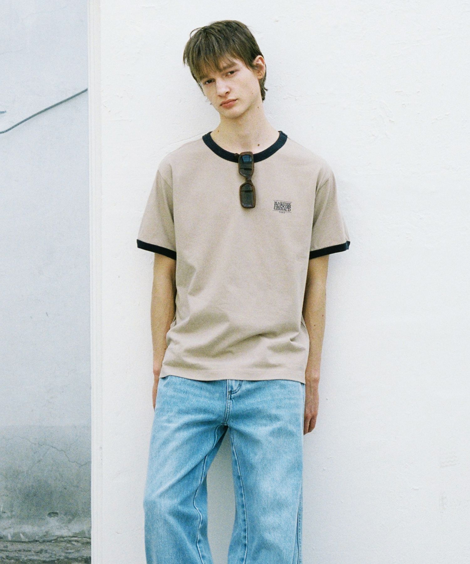 Tシャツ・カットソー MARITHE OUVEMENT CLASSIC LOGO RINGER T-SHIRTS W CLASSIC LOGO RINGER TEE white - MARITHÉ+FRANҪOIS GIRBAUD