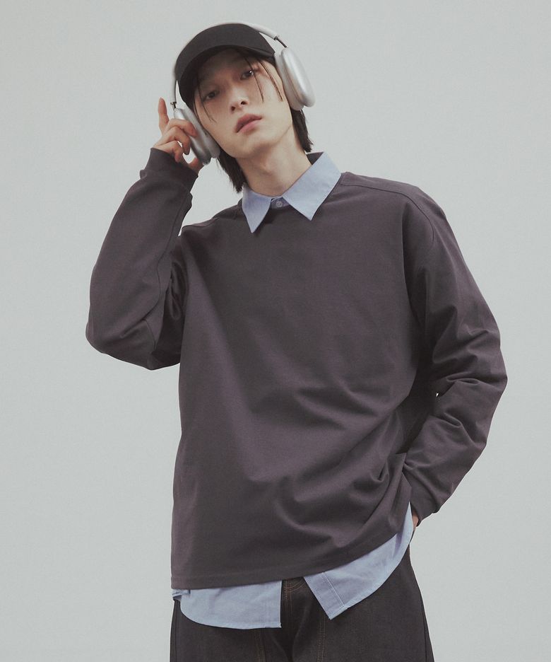 제이든 하드 롱 슬리브 차콜