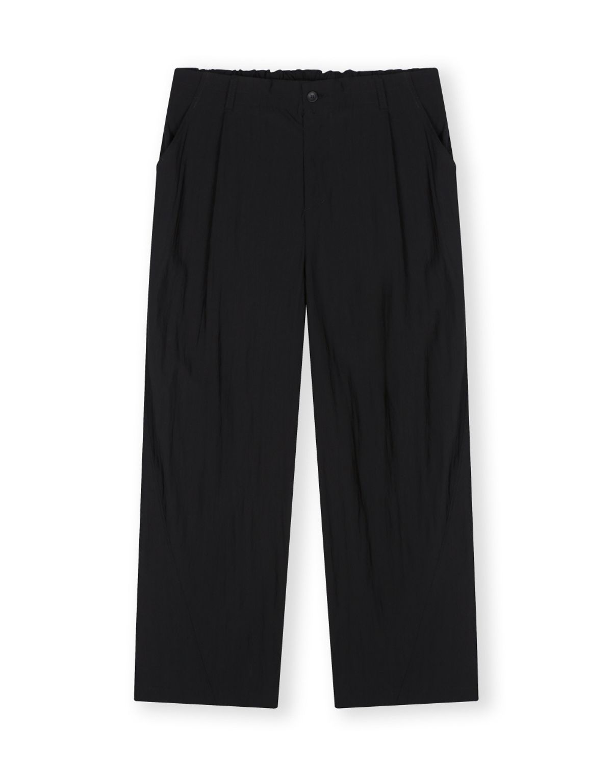 비슬로우(BESLOW) ONE TUCK TWIST SEAM BANDING PANTS BLACK