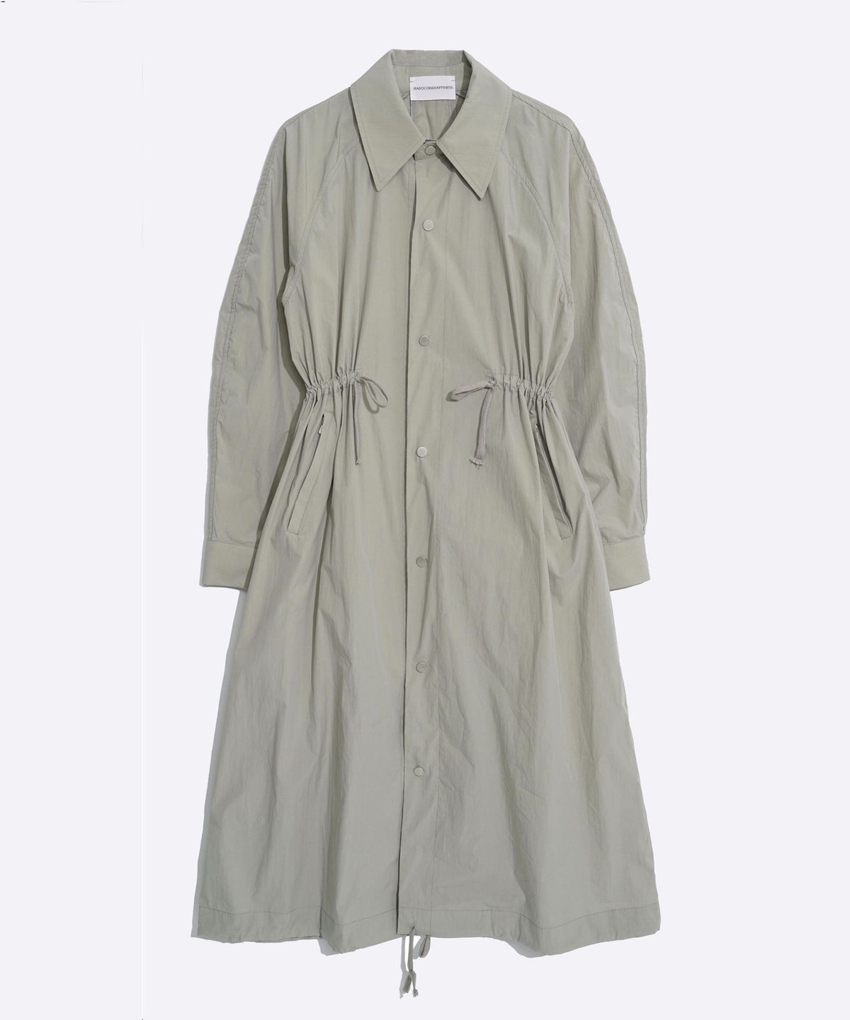 하드코어 해피니스(HARDCORE HAPPINESS) WAVE OVERSIZED CLASSIC COLLAR COAT_KHAKI BEIGE