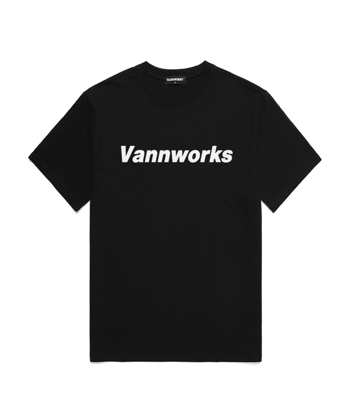 밴웍스(VANNWORKS) 베이직 로고 반팔 티셔츠 (VS0009) 블랙_화이트