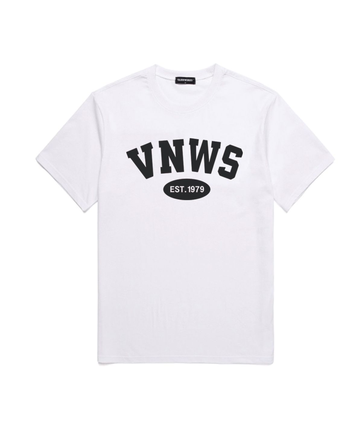 밴웍스(VANNWORKS) VNWS 아치 로고 반팔 티셔츠 (VS0011) 화이트_블랙