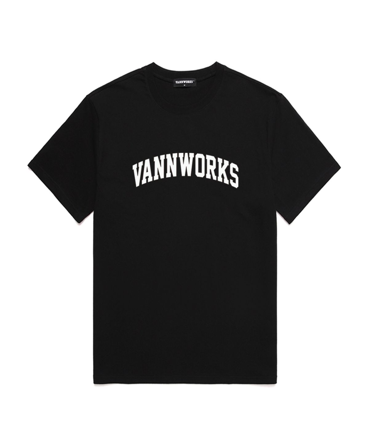 밴웍스(VANNWORKS) 아치 로고 반팔 티셔츠 (VS0020) 블랙_화이트