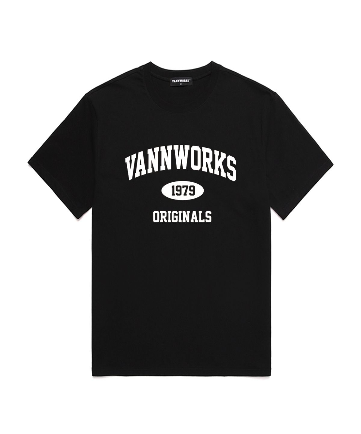 밴웍스(VANNWORKS) 아치 오리지널 반팔 티셔츠 (VS0021) 블랙_화이트