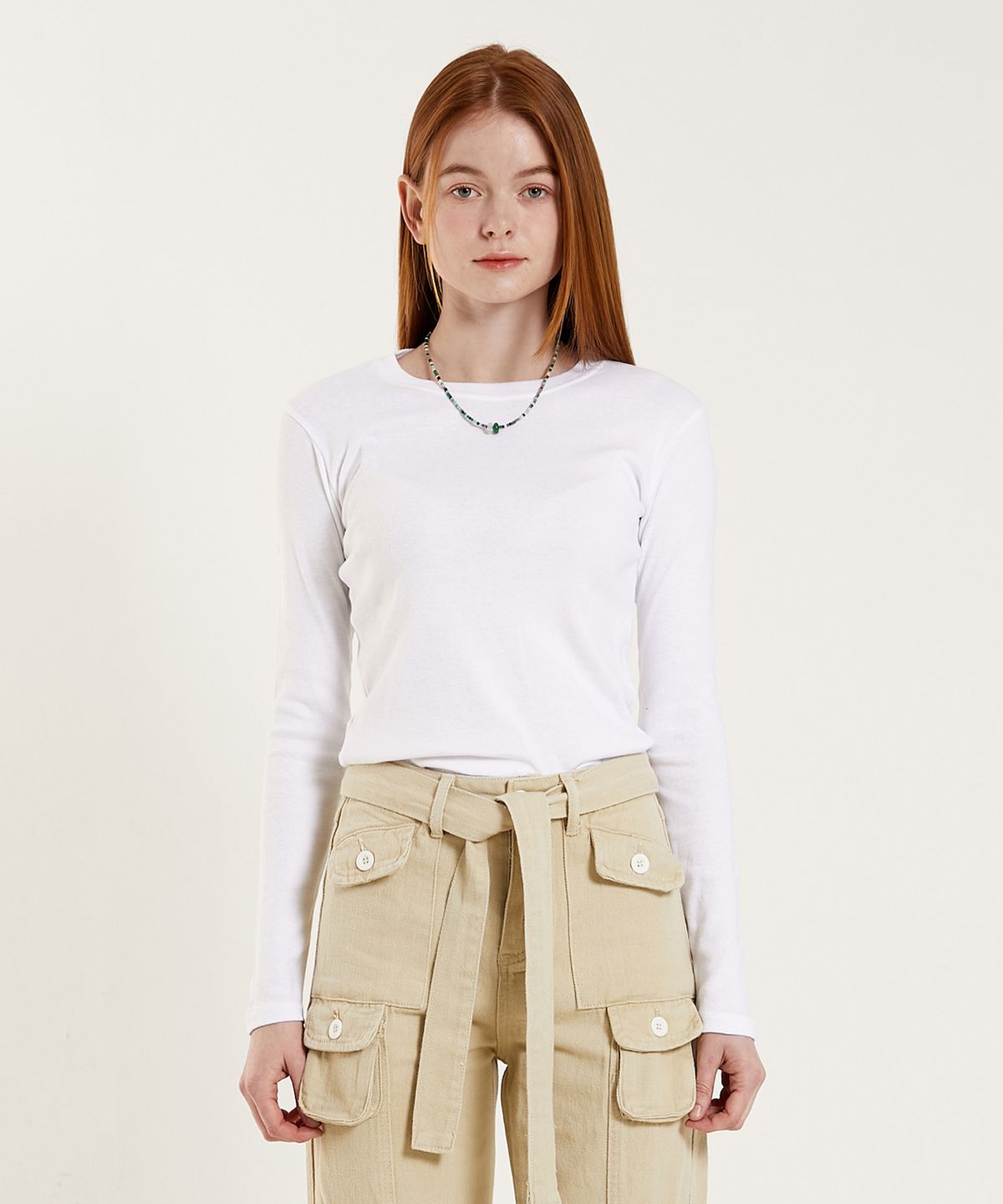 핑크파인애플(PINK PINEAPPLE) EASY T.SHIRT_IVORY