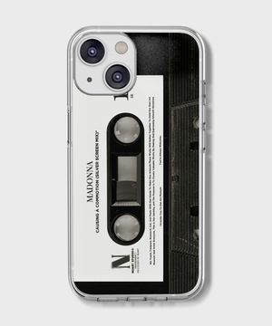 [CASSETTE TAPE BLACK 01] 아이폰/갤럭시 PPFp 컬렉션 디자인 투명 젤하드케이스