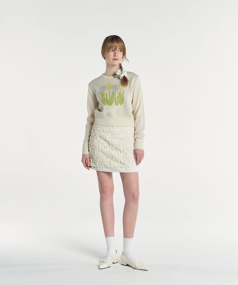 TULIP PULLOVER (CREAM)