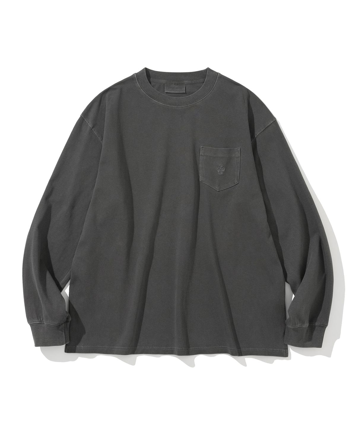 유니폼브릿지(UNIFORM BRIDGE) ubc pigment l/s tee charcoal
