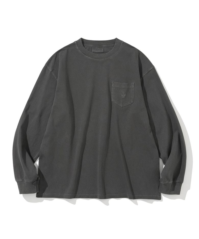 ubc pigment l/s tee charcoal