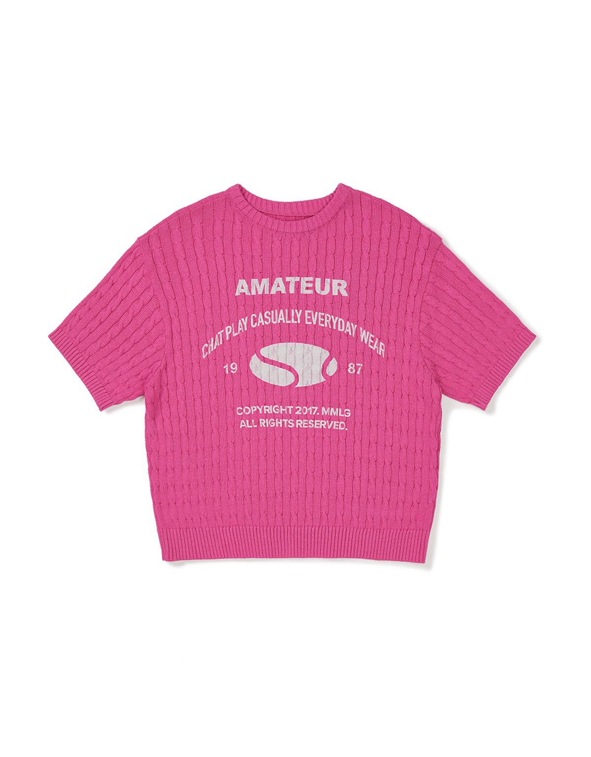 엠엠엘지(MMLG) [Mmlg] AMATEUR CABLE KNIT (PINK)